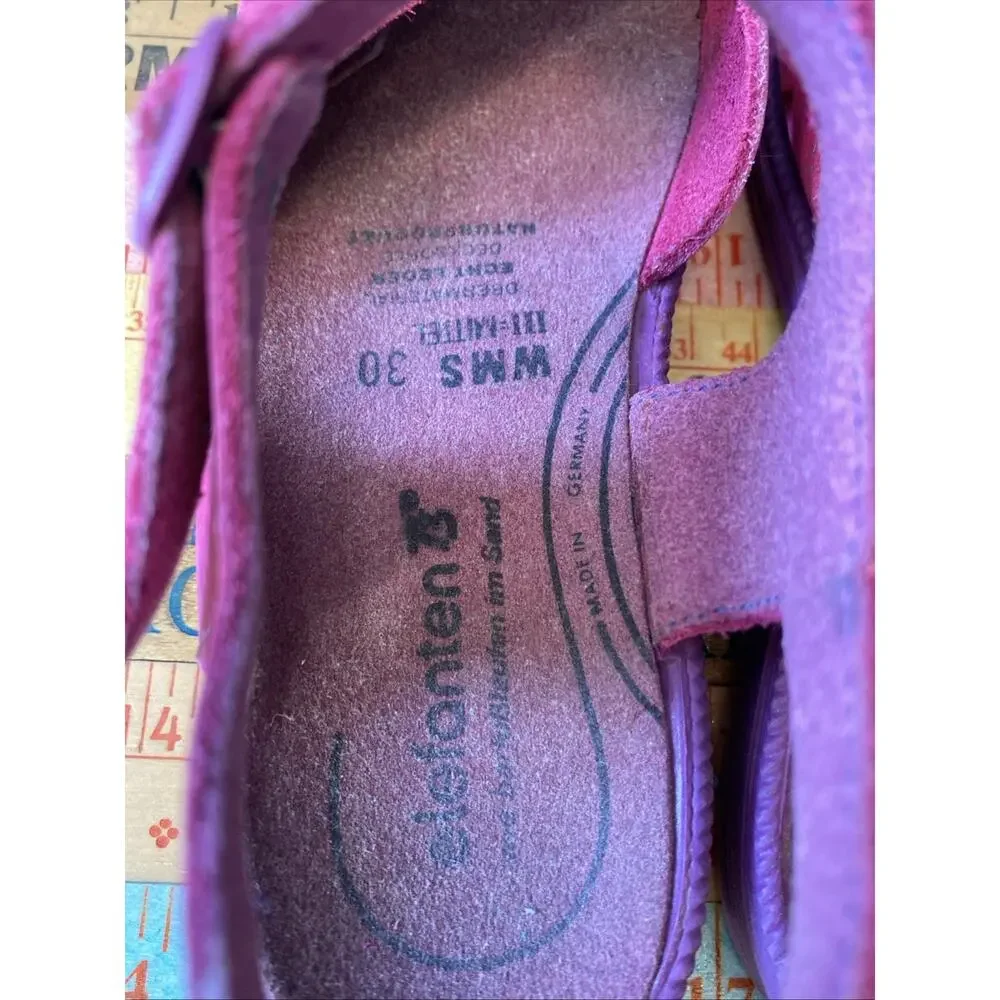 Elefanten Sandals Pink Girls Yourh EU Size 30 US 12 Leather Colorful Germany